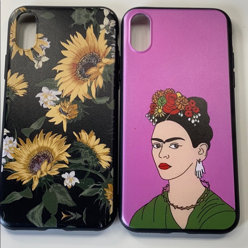 Sunflower and Frida Khalo iPhone X case